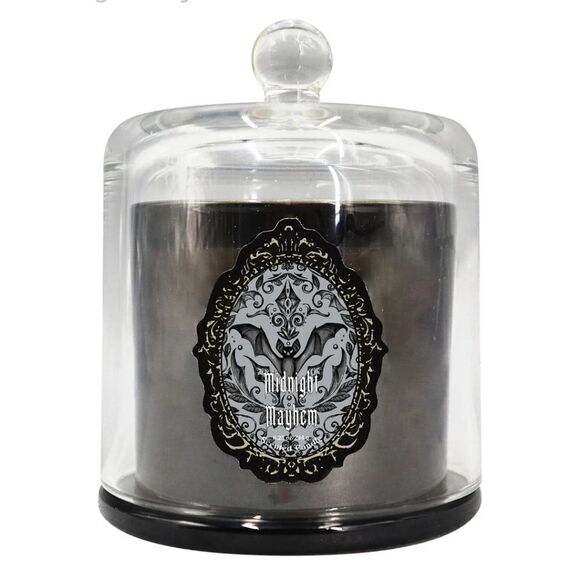New Halloween Scented Glass Jar Candle "Midnight Mayhem" - Picture 5 of 6